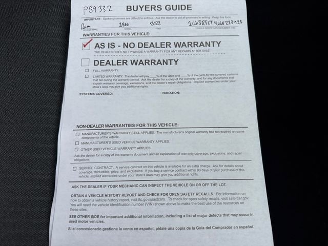 2022 RAM 1500 Tradesman