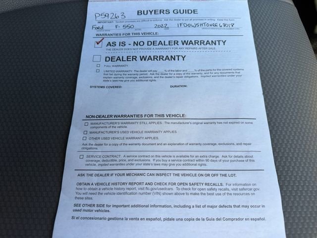 2022 Ford Super Duty F-550 DRW XL