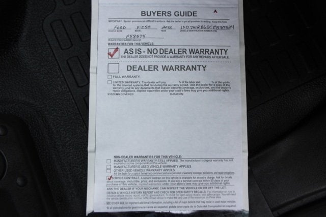 2012 Ford Super Duty F-250 SRW XL