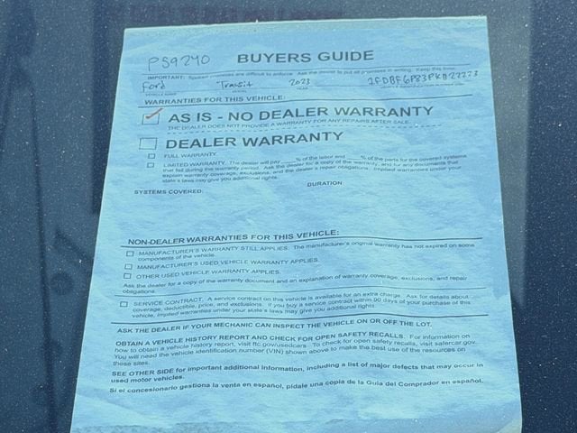 2023 Ford Transit Cutaway Base