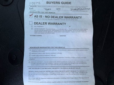 2023 Ford Transit Cutaway Base