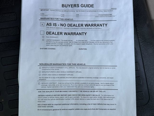 2008 Ford Super Duty F-450 DRW XL