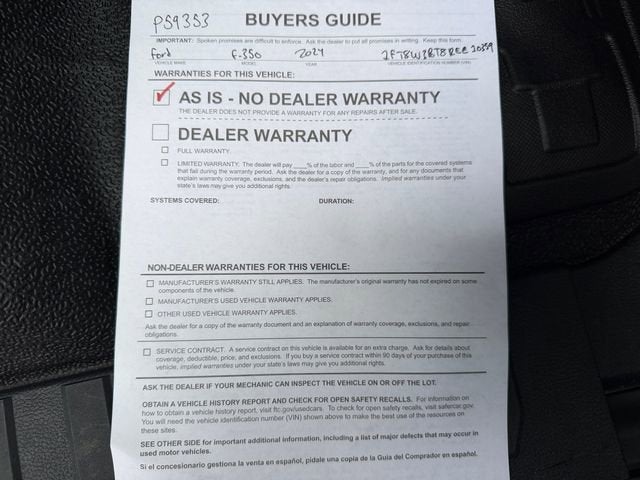 2024 Ford Super Duty F-350 SRW XL