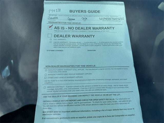 2019 Chevrolet Camaro 1LT