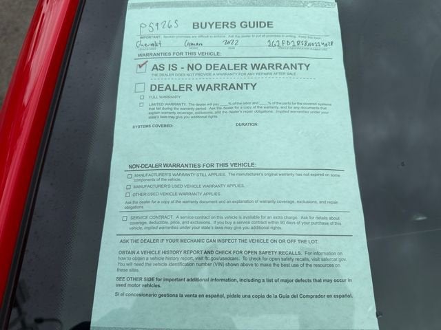 2022 Chevrolet Camaro 3LT