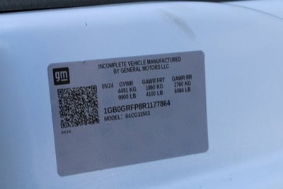 2024 Chevrolet Express Cutaway 3500 1WT