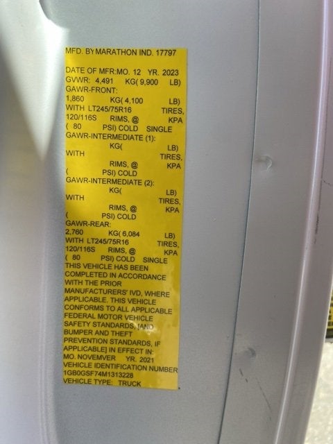 2021 Chevrolet Express Cutaway 3500 Base