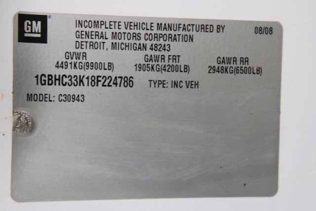 2008 Chevrolet Silverado 3500 HD SRW Work Truck