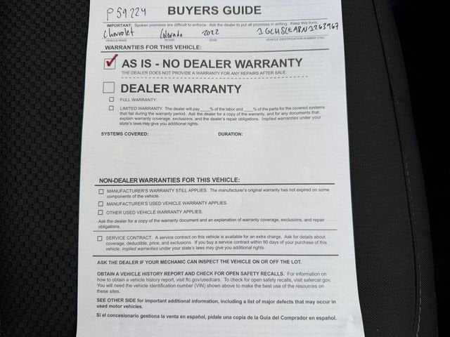 2022 Chevrolet Colorado LT