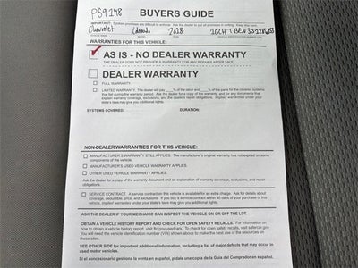 2018 Chevrolet Colorado 4WD Work Truck