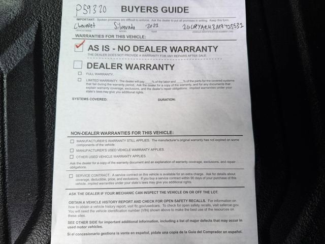 2021 Chevrolet Silverado 1500 WT