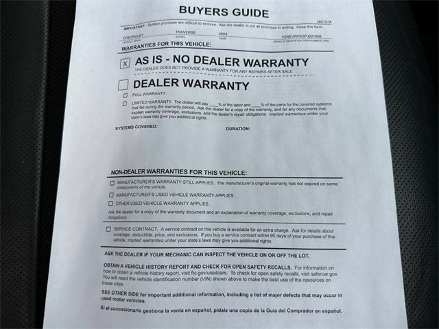 2023 Chevrolet Traverse Premier