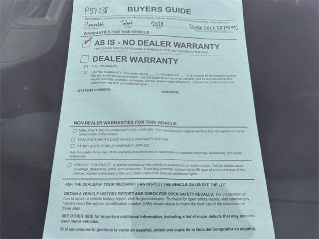 2018 Chevrolet Tahoe Commercial