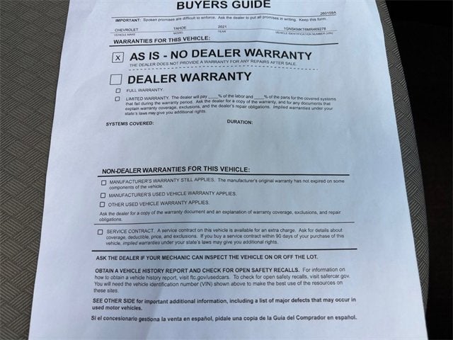 2021 Chevrolet Tahoe LS