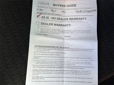 2021 Nissan Altima 2.5 SR