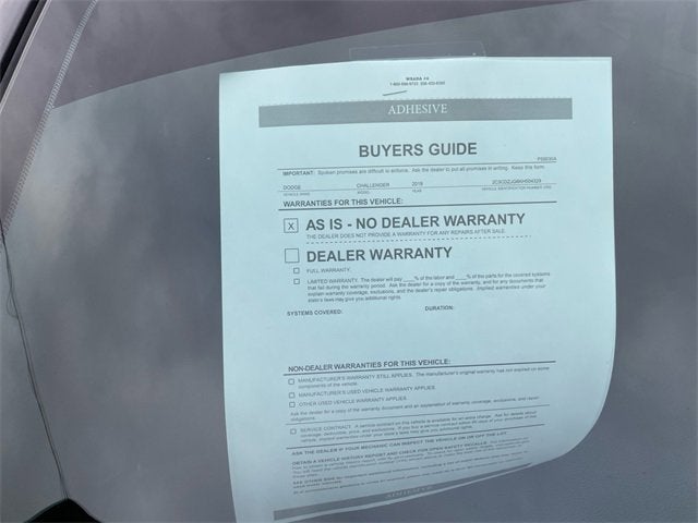 2019 Dodge Challenger GT