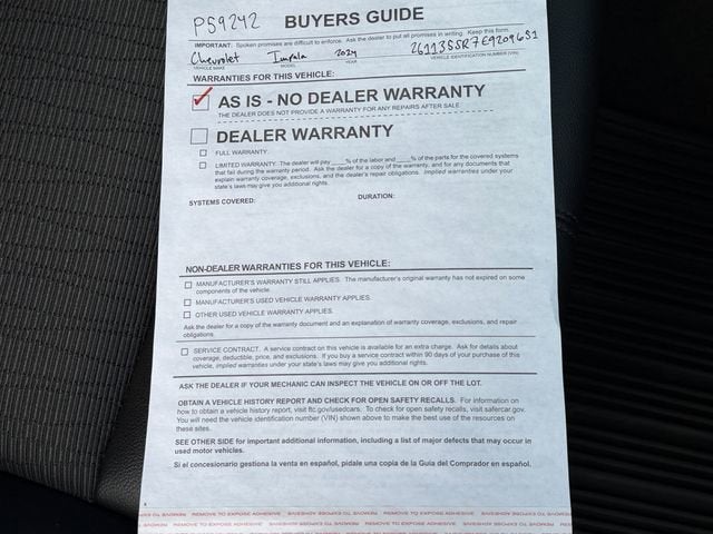 2014 Chevrolet Impala LT Eco