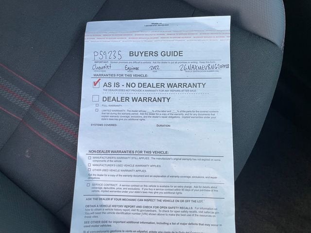 2022 Chevrolet Equinox RS