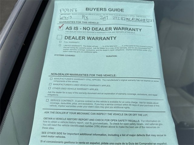2017 Lexus RX RX 350