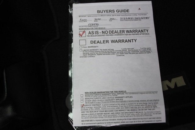 2021 RAM 3500 Big Horn