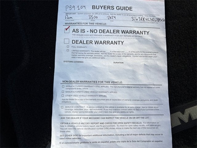 2024 RAM 3500 Big Horn