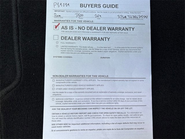 2024 RAM 3500 Chassis Cab SLT