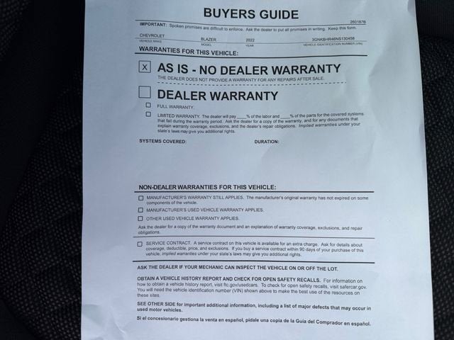 2022 Chevrolet Blazer 2LT