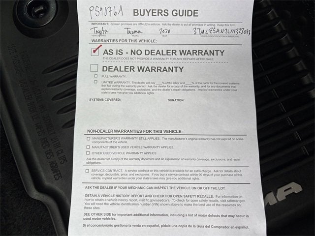 2020 Toyota Tacoma 4WD TRD Sport