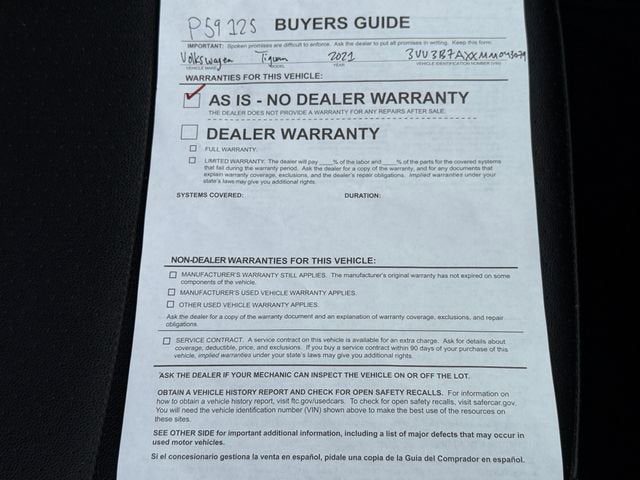 2021 Volkswagen Tiguan SE