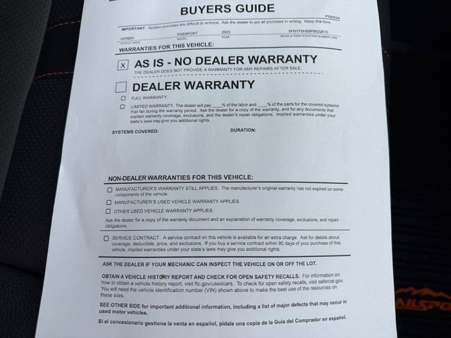 2023 Honda Passport TrailSport