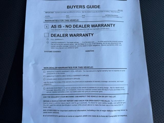 2018 Acura RDX w/Advance Pkg