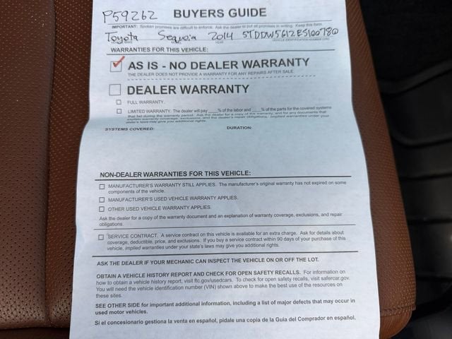 2014 Toyota Sequoia Platinum