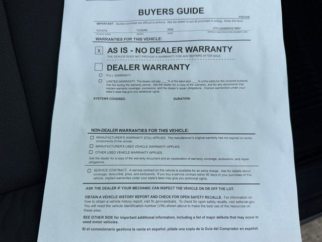 2024 Toyota Tundra 4WD SR5