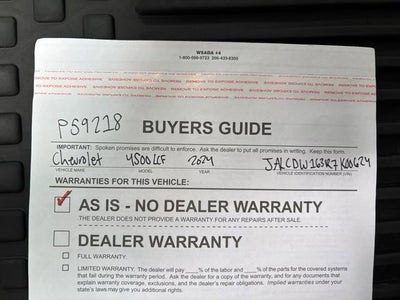 2024 Chevrolet Low Cab Forward 4500 XD Base