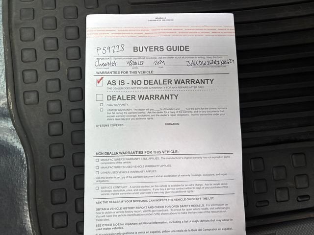 2024 Chevrolet Low Cab Forward 4500 XD Base