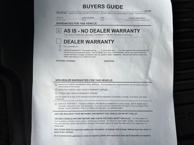 2024 Toyota Land Cruiser First Edition