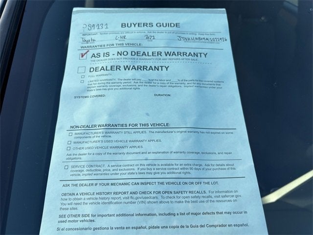 2021 Toyota C-HR Nightshade