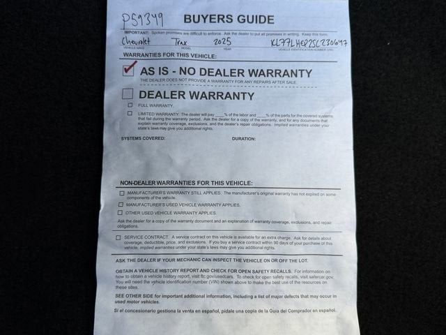 2025 Chevrolet Trax LT