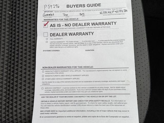 2025 Chevrolet Trax LT