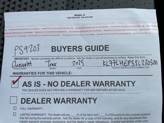 2025 Chevrolet Trax LT