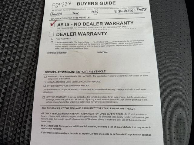 2025 Chevrolet Trax LT