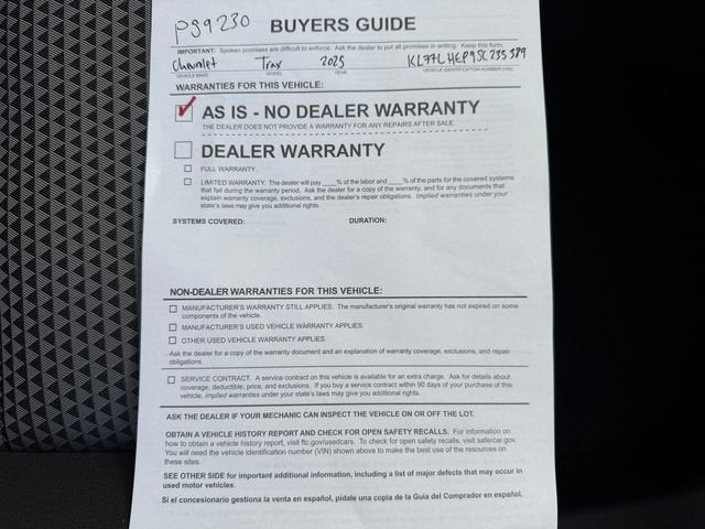 2025 Chevrolet Trax LT