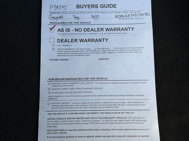 2025 Chevrolet Trax ACTIV