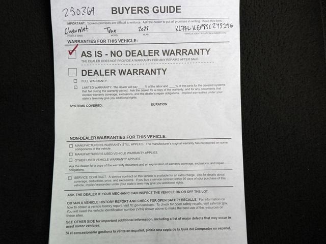 2025 Chevrolet Trax ACTIV