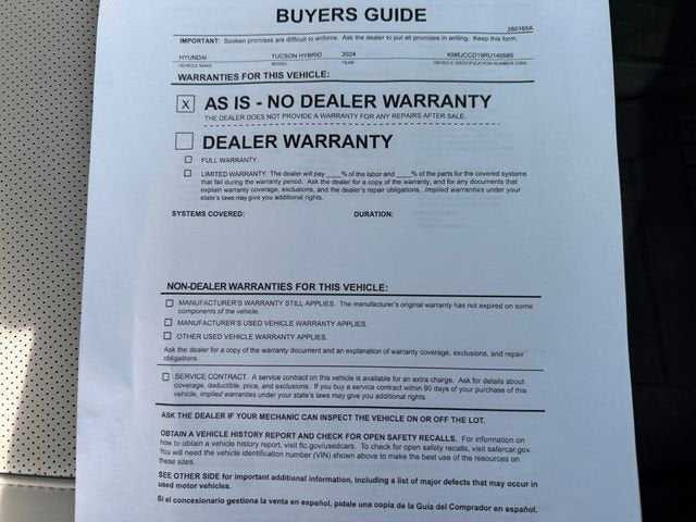 2024 Hyundai Tucson Hybrid SEL Convenience
