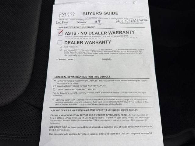 2025 Land Rover Defender S