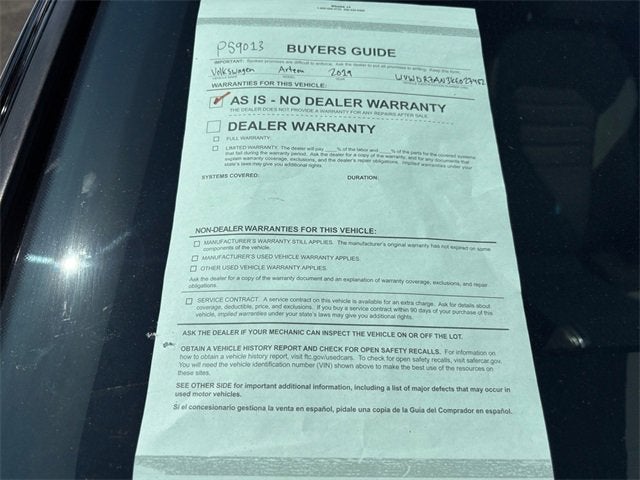 2019 Volkswagen Arteon SEL