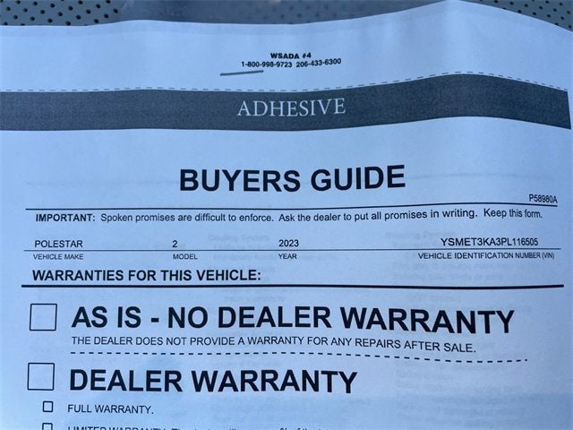 2023 POLESTAR 2 Performance